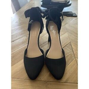 Lauren Conrad Heels Bow Black Cocktail Heels 8M